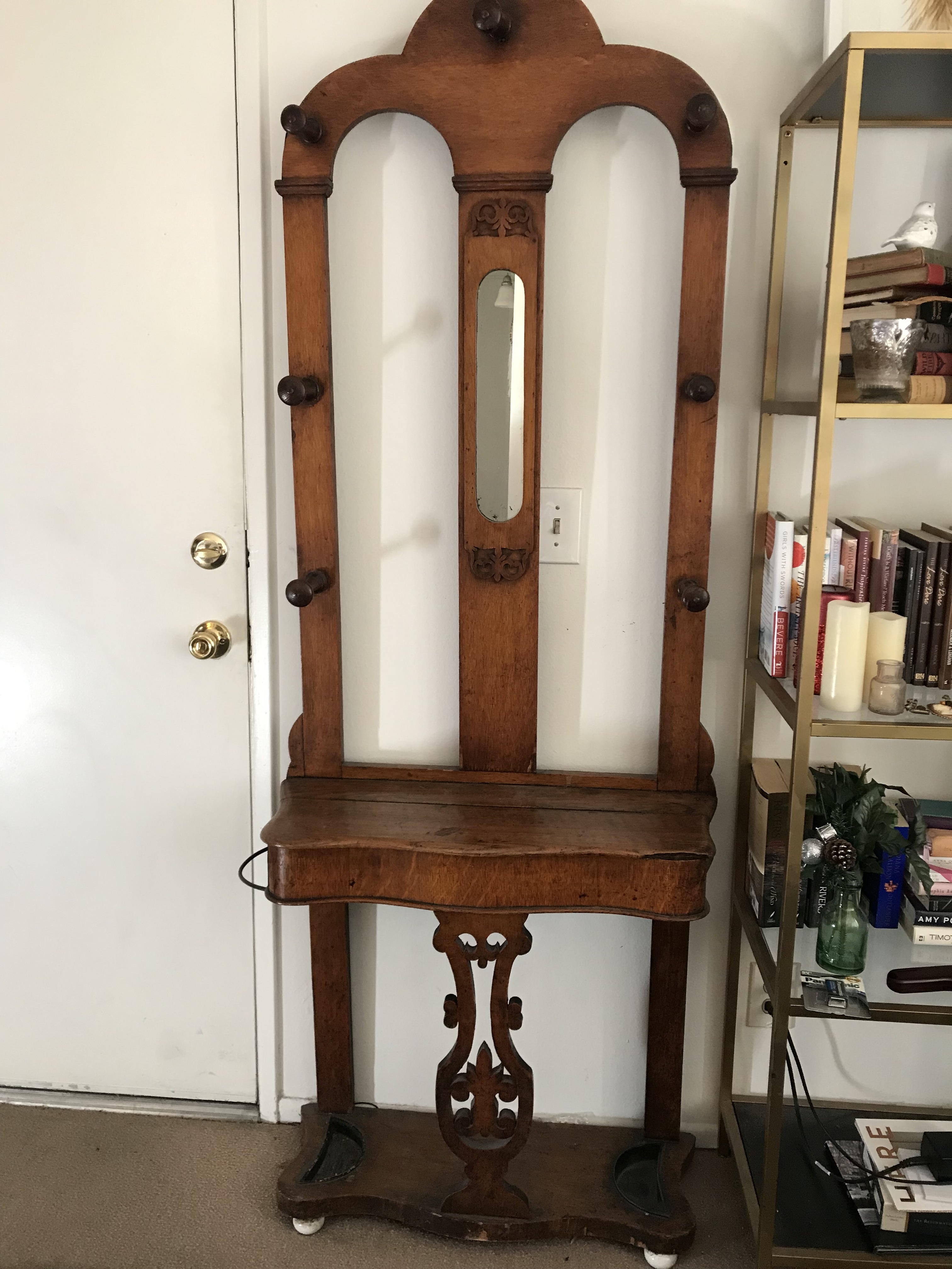 Antique Wooden Hat Rack InstAppraisal